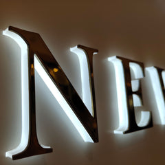 Custom RGB Acrylic Letters Front Back Lit LED Signs Color Changing Channel Letters for Shops Hotels Restaurants Offices