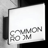 Custom Blade Logo Sign LED Lightbox Durable Stainless Steel Double Sided Illuminated Shop Front Outdoor Commercial Signage