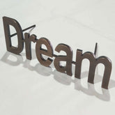 Brushed copper vintage metal door signage letters 3D non illuminated letters signs for advertising customized