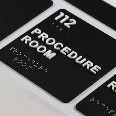 Custom Acrylic Braille Signs – Modern, Durable, Accessible, Indoor/Outdoor, Tactile Wayfinding for Offices, Hotels, Restaurants, Schools, Public Spaces