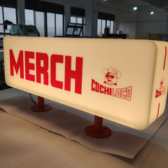 Five-Sided Illuminated Acrylic Wall Sign, Eye-Catching Lightbox, Weather resistant sign, Hanging Lightbox for café shop storefrontsign