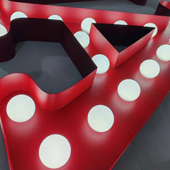 Custom 3ft 4ft 5ft 6ft Marquee Letters with LED Bulbs – Wedding Party Event Decorative Illuminated Letters