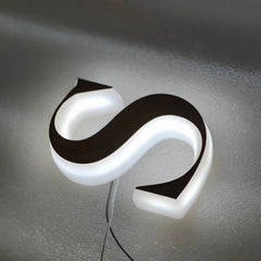 Custom 3D Acrylic Letter Signs, Indoor Office Wall Signs, Edge Lit Acrylic Letters, LED Letters for Wall Decor, Outdoor Advertising Business LED Sign