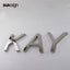 Customized Silver Mirror Stainless Steel Channel Letter Sign Building Wall Metal Business Letter Signages