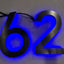 Custom Black Stainless Steel RGB Halo Lit LED Channel Letters – Backlit Sign for Storefront