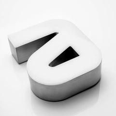 Custom LED Channel Letters Sign – Shop Front Lighted 3D Logo, Trimless Business Signage