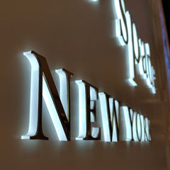 Custom RGB Acrylic Letters Front Back Lit LED Signs Color Changing Channel Letters for Shops Hotels Restaurants Offices