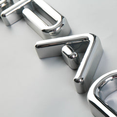 Custom Full-Lit Plated Acrylic Letters – 3D Illuminated Sign Letters with Mirror Chrome Finish for Luxury Branding