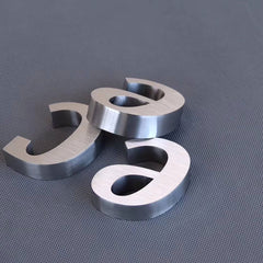 Copper Brushed Stainless Steel Channel Letter Business Word Signs Non Illuminated Office 3D Letters