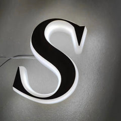 Custom 3D Acrylic Letter Signs, Indoor Office Wall Signs, Edge Lit Acrylic Letters, LED Letters for Wall Decor, Outdoor Advertising Business LED Sign