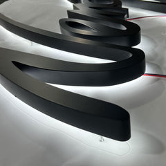 Business signs custom 3d led illuminated letter signs halo lit led letter wall signage custom logo 3d letter signboard