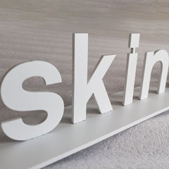 Desk Top Sign Free Standing Table Sign Metal Solid Cut Advertising Letter Signs for Indoor