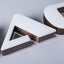 Waterproof led store signage double sided illuminated 3d channel letters sign with copper finish
