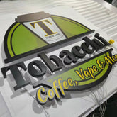 Custom LED Backlit Letters 3D Logo Laser Cut Metal Stainless Steel Sign Personalized Business Reception Wall Logo Company Name