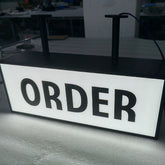 Custom LED Light Box Sign, Interior Advertising Sign, Shop Front Business Sign, Cafe Shop Hanging Lightbox