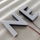 3D LED Front Lit Sign, Rimless LED Channel Letters, Face Lit Business Signage, Custom Front Illuminated Store Front Sign, Waterproof Outdoor Signage