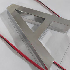 Custom Backlit Sign, Light up Logo Sign, Restaurant Sign, 3D Metal Storefront Sign, LED Channel Letters Sign, Office Wall Sign, Reverse-lit Sign Letters