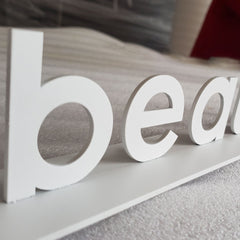 Desk Top Sign Free Standing Table Sign Metal Solid Cut Advertising Letter Signs for Indoor