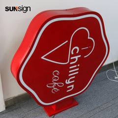 Custom Double-Sided Blade Sign LED Light Box | Hanging Outdoor Illuminated Projecting Sign for Storefront, Café, Bar, Restaurant