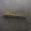 Gold finish durable stud mounted signs company name stainless steel solid cut letters sign