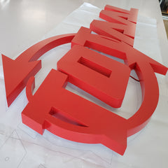 Custom Backlit Channel Letters – 3D Stainless Steel LED Wall Sign, Stand-Off Installation, Storefront, Office, Business Branding