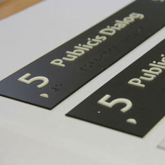 Custom Braille Signs | ADA Compliant Tactile Signage for Office, Hotel & Public Spaces