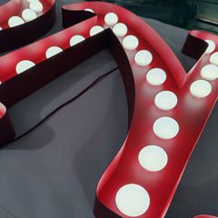 Custom 3ft 4ft 5ft 6ft Marquee Letters with LED Bulbs – Wedding Party Event Decorative Illuminated Letters