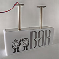 Led Light Box Signboard, Shop Front Signage, Rectangle Street Led Lighted Sign, Business Display Acrylic Light Box, Outdoor Wall Hanging Light Box