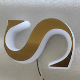 Custom 3D Acrylic Letter Signs, Indoor Office Wall Signs, Edge Lit Acrylic Letters, LED Letters for Wall Decor, Outdoor Advertising Business LED Sign