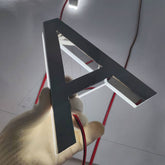 Custom Backlit Sign, Light up Logo Sign, Restaurant Sign, 3D Metal Storefront Sign, LED Channel Letters Sign, Office Wall Sign, Reverse-lit Sign Letters