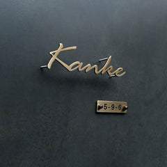 3mm 5mm 8mm solid cut bronze letters office wall stud mounted stainless steel cut letters