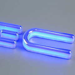 Custom Full-Lit Plated Acrylic Letters – 3D Illuminated Sign Letters with Mirror Chrome Finish for Luxury Branding