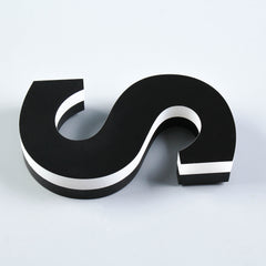 LED Acrylic Letter Sign Acrylic Luminous Sign Letters Lit Acrylic Side Edge Lit Channel Letters Halo Glow Signage for Shops, Offices, Bars, Restaurants