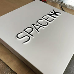 Custom Blade Logo Sign LED Lightbox Durable Stainless Steel Double Sided Illuminated Shop Front Outdoor Commercial Signage