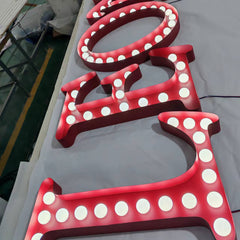 Custom 3ft 4ft 5ft 6ft Marquee Letters with LED Bulbs – Wedding Party Event Decorative Illuminated Letters