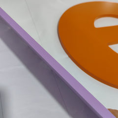 Cut Out Acrylic Letters, Custom Letters Sign, 3MM Thick Custom Alphabets, Painted Acrylic Letters, Flat Cut Solid Acrylic Letters, Powder Coated Signages