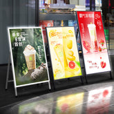 Custom LED Poster Light Box – Ultra-Thin Free Standing Menu Display Board A1/A2/A3/A4 Sizes for Restaurants & Cafés