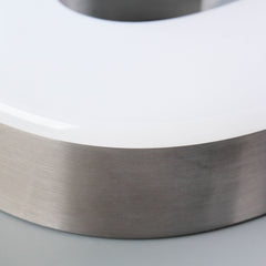 Customized 3D LED Channel Letters Sign Outdoor Waterproof Business Face-lit Trimless Stainless Steel Reception Wall Illuminated Letters