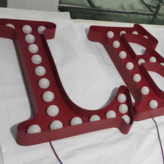 Custom 3ft 4ft 5ft 6ft Marquee Letters with LED Bulbs – Wedding Party Event Decorative Illuminated Letters