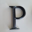 Custom Solid Aluminum Letters for Wall & Business Signage – 3D Tapered Metal Letters, CNC Engraved Non-Lit Sign, Glossy Black Electroplated Finish, Office Storefront Logo Decor