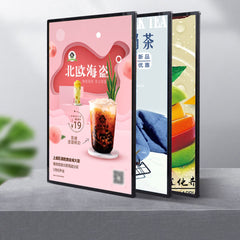 Wall Mounted LED Light Box – Space-Saving Design, Front-Lit Acrylic, Custom Sizes, Vibrant Display for Bars, Shops, Cafés