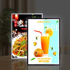 Wall Mounted LED Light Box – Space-Saving Design, Front-Lit Acrylic, Custom Sizes, Vibrant Display for Bars, Shops, Cafés