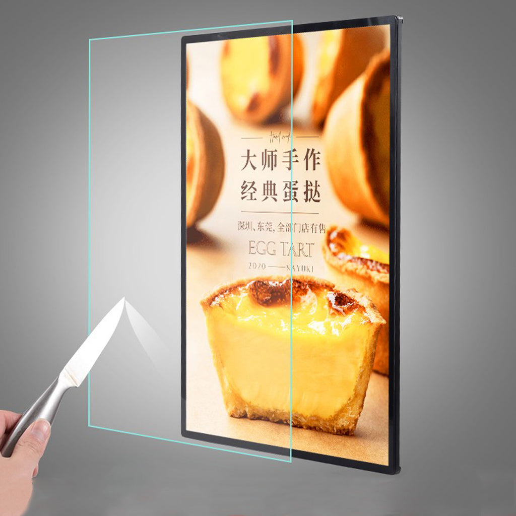 Wall Mounted LED Light Box – Space-Saving Design, Front-Lit Acrylic, Custom Sizes, Vibrant Display for Bars, Shops, Cafés