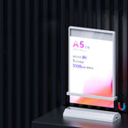 Modern Desktop Double-Sided LED Light Box – Wireless Rechargeable, Magnetic Assembly, Perfect for Counters, Cafés, Shops