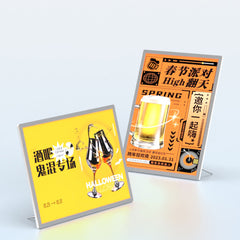Ultra-Thin Desktop LED Lightbox | Portable Snap Frame | A4 Snap Frame Poster Display for Bars, Cafés & Retail