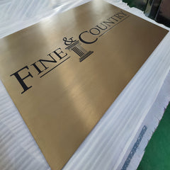 Stainless Steel Etched Signs | Custom Engraved Metal Plates for Business, Office & Outdoor Use