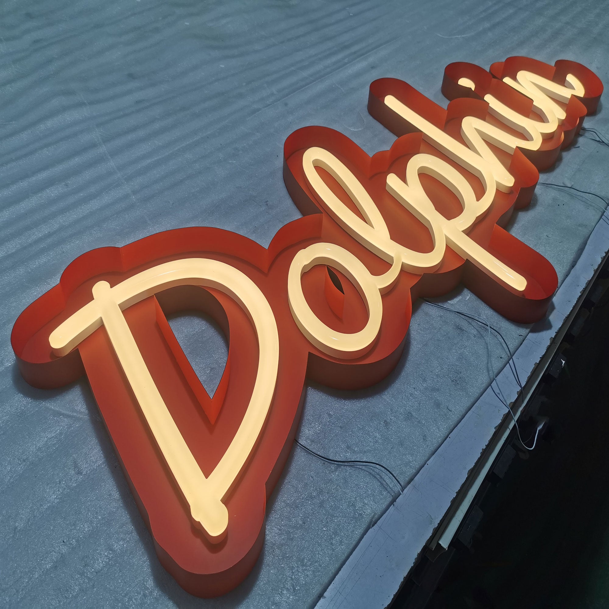 Customized Acrylic Faux Neon Letters – LED Glow Sign for Business, Shopfront, Indoor Decoration, Events & Branding Main image