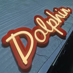 Customized Acrylic Faux Neon Letters – LED Glow Sign for Business, Shopfront, Indoor Decoration, Events & Branding