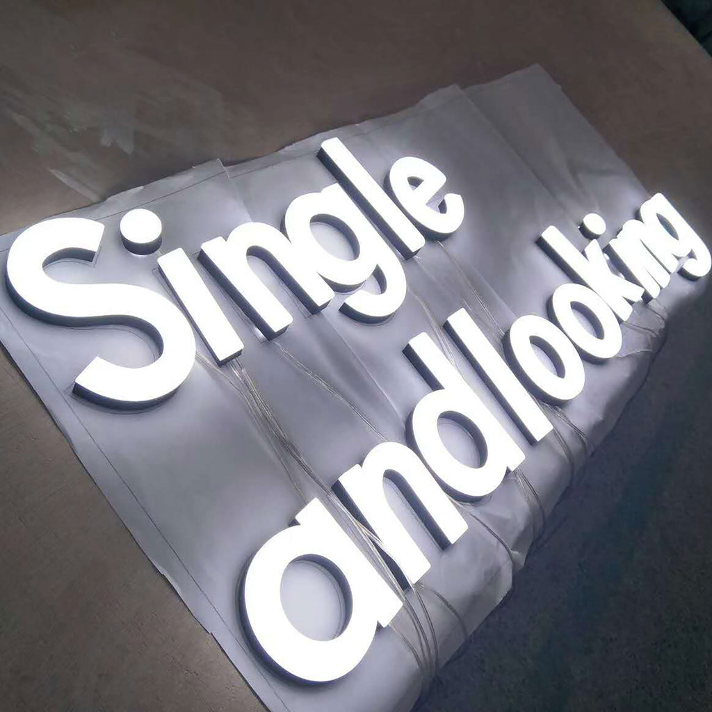 Custom LED Faux Neon Letters – Acrylic Neon Signs for Company Logo, Business Lobby, Office, Shopfront, Event Branding