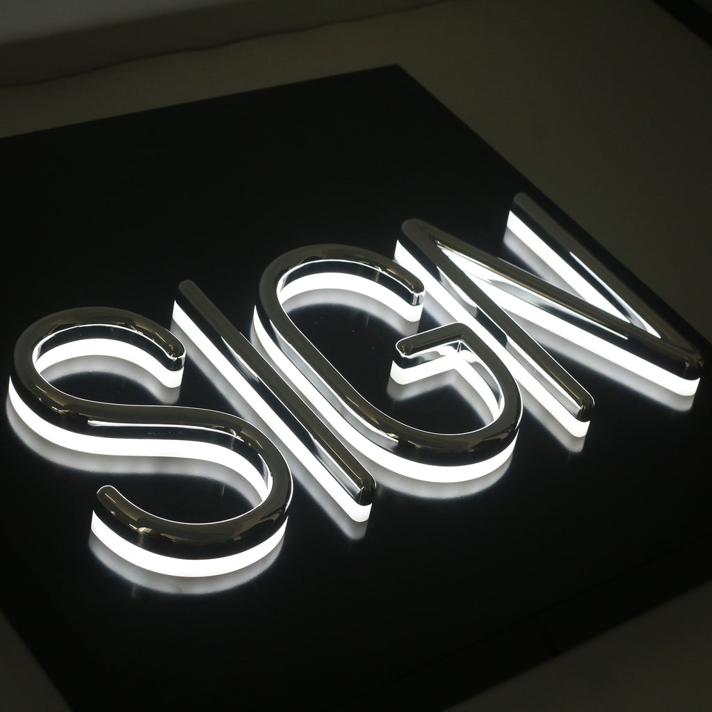 Waterproof Front-lit LED Channel Letters – Custom Business Signage, Acrylic Illuminated Letters for Shop, Office, and Outdoor Displays
